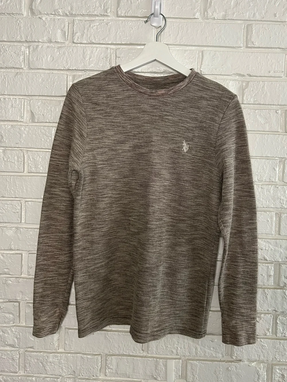 Polo by Ralph Lauren Long-Sleeve Crewneck Tee - Brown Heather